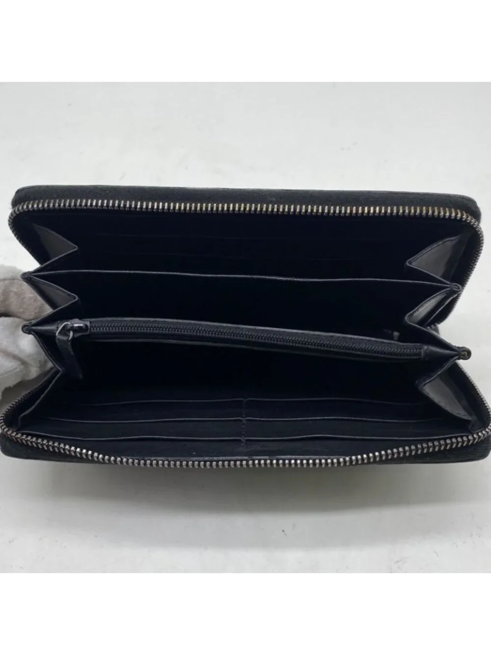 Gucci Wallet Guccissima Round Micro GG Leather Black - Picture 4 of 15